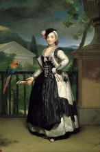Копия картины "portrait of isabel parrena arce, ruiz de alarcon y valdes, marquesa de llano" художника "менгс антон рафаэль"
