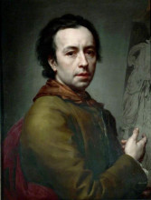 Репродукция картины "self portrait" художника "менгс антон рафаэль"