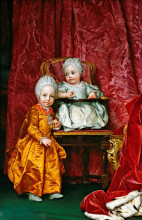 Копия картины "archduke ferdinand and archduchess maria anna of austria" художника "менгс антон рафаэль"