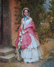 Картина "clara schmidt von knobelsdorff ready to go out" художника "менцель адольф фон"