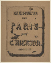 Копия картины "etchings of paris; title page to the suite" художника "мерион шарль"