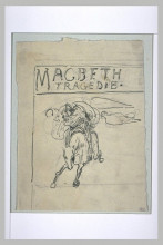 Репродукция картины "projet de frontispice pour macbeth" художника "мерсон люк-оливье"