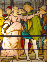 Копия картины "danse de fiançailles detail" художника "мерсон люк-оливье"