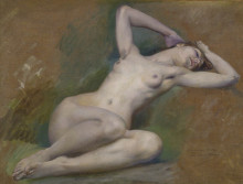 Картина "study for the figure of &quot;spring&quot; at l&#39;op&#233;ra-comique, paris" художника "мерсон люк-оливье"