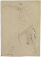 Репродукция картины "female nude studies, a mid-body" художника "мерсон люк-оливье"