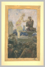 Репродукция картины "illustration for notre-dame de paris" художника "мерсон люк-оливье"