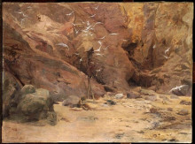 Картина "hermit in seaside" художника "мерсон люк-оливье"