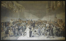 Репродукция картины "tennis court oath, 20 juin 1789" художника "мерсон люк-оливье"