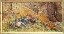 Копия картины "pan and chimera (oil on panel)" художника "мерсон люк-оливье"