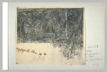 Репродукция картины "projet d&#39;illustration pour macbeth - assassinat de banquo" художника "мерсон люк-оливье"