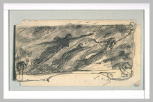 Копия картины "projet d&#39;illustration pour macbeth - trois sorcières courent sur la lande" художника "мерсон люк-оливье"