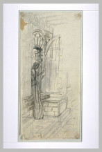 Репродукция картины "projet d&#39;illustration pour macbeth-9" художника "мерсон люк-оливье"