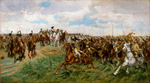 Репродукция картины "1807, friedland" художника "месонье жан-луи-эрнест"