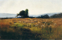 Копия картины "mountain view from high field" художника "меткалф уиллард"