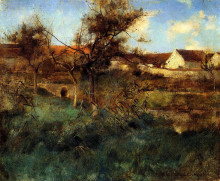 Репродукция картины "landscape" художника "меткалф уиллард"