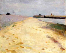 Картина "by the shore, walberswick" художника "меткалф уиллард"