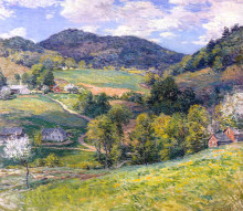 Картина "spring in the valley" художника "меткалф уиллард"