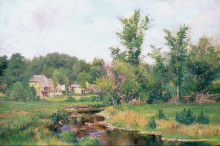 Картина "farm scene" художника "меткалф уиллард"