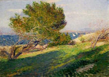 Копия картины "coast of brittany" художника "меткалф уиллард"