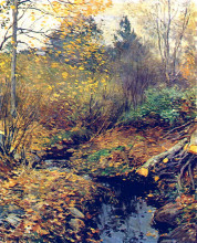 Репродукция картины "landscape" художника "меткалф уиллард"