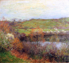 Репродукция картины "buds and blossoms" художника "меткалф уиллард"