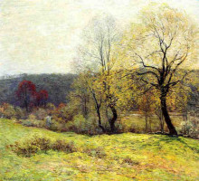 Копия картины "may pastoral" художника "меткалф уиллард"