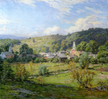 Картина "september morning, plainfield, new hampshire" художника "меткалф уиллард"