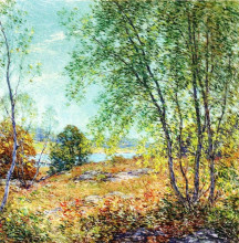 Копия картины "passing summer" художника "меткалф уиллард"
