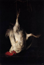 Копия картины "dead cock" художника "метсю габриель"