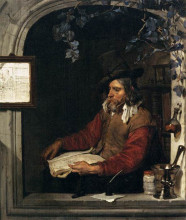 Картина "the apothecary (the chemist)" художника "метсю габриель"