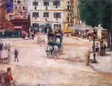 Копия картины "pigalle square in paris" художника "мехоффер юзеф"
