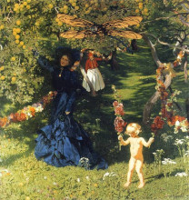 Копия картины "strange garden" художника "мехоффер юзеф"