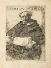 Репродукция картины "portrait of father j. joachim berthier" художника "мехоффер юзеф"