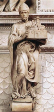 Репродукция картины "st. petronius" художника "микеланджело"
