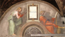 Копия картины "the ancestors of christ: nahshon" художника "микеланджело"