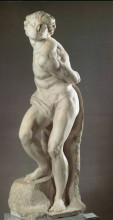 Репродукция картины "the rebellious slave" художника "микеланджело"