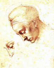 Копия картины "head" художника "микеланджело"