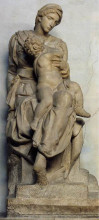 Репродукция картины "medici madonna" художника "микеланджело"