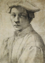 Копия картины "portrait of andrea quaratesi" художника "микеланджело"