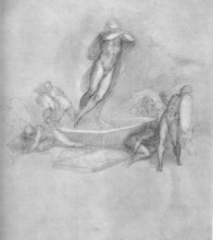 Репродукция картины "the resurrection of christ" художника "микеланджело"