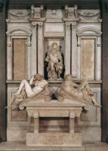 Копия картины "tomb of giuliano de medici" художника "микеланджело"