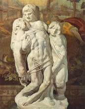 Копия картины "palestrina pieta" художника "микеланджело"