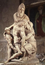 Картина "pieta" художника "микеланджело"