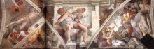 Картина "frescoes above the altwall" художника "микеланджело"