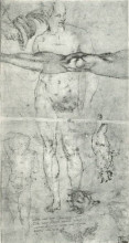 Копия картины "various studies" художника "микеланджело"