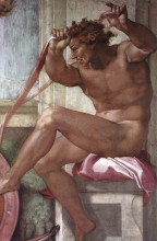 Картина "ignudo" художника "микеланджело"