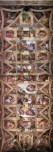 Репродукция картины "sistine chapel ceiling" художника "микеланджело"