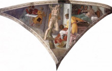 Копия картины "sistine chapel ceiling: the punishment of haman" художника "микеланджело"
