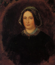 Репродукция картины "portrait of mrs william evamy, the artists aunt" художника "милле джон эверетт"