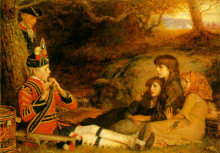 Репродукция картины "the piper" художника "милле джон эверетт"